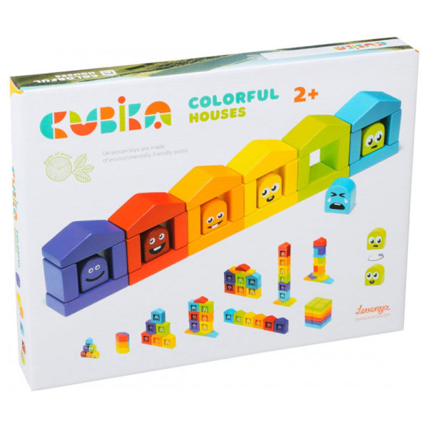 Cubika Ξύλινο Παιχνίδι 'Συναισθήματα με χρώματα'