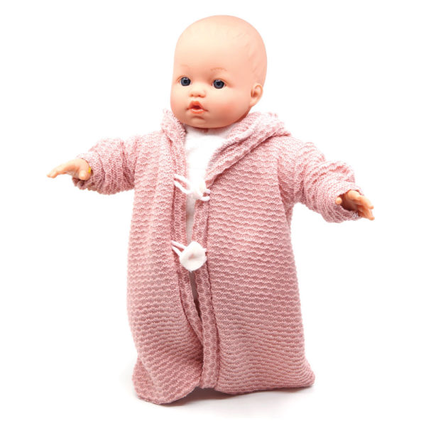 D'Nenes Κούκλα Μωρό Βινυλίου 'Κορίτσι με υπνόσακο' 34 εκ.