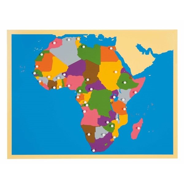 Montessori παζλ Χάρτης: Αφρική